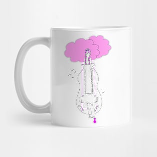 Pink Hurdy-gurdy Head in the Clouds Mug